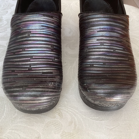 DANSKO Multicolor Iridescent Striped Clog size 36 or size 5.5 or 6 in US - Picture 9 of 12